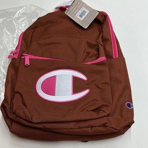 NWT Champion backpack bag finish line brown